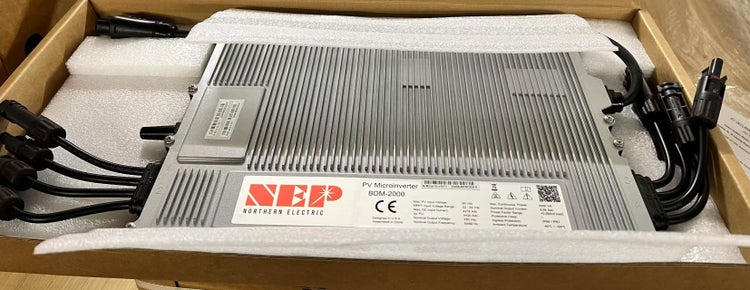 Balkonkraftwerk 2000W/ Micro Wechselrichter2000W/ NEP BDM 2000W/gedrosselt 800W/ Wifi/Geeignet für Solaranlage mit 4 Solarpanel