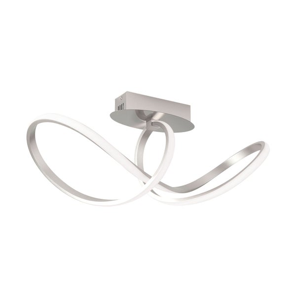 LED Deckenleuchte silber matt