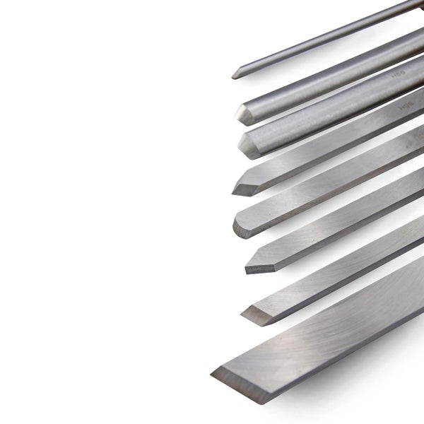 Verschiedene Stecheisen aus Stahl