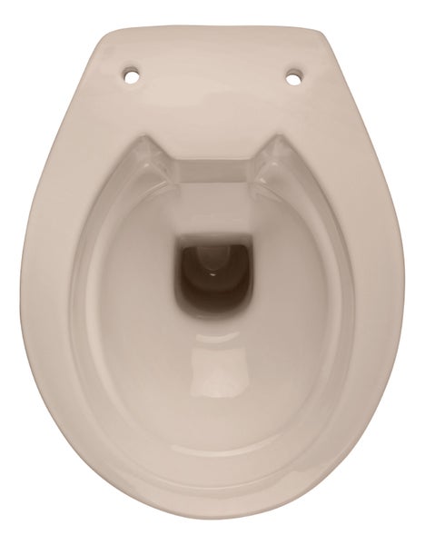Calmwaters Stand WC spülrandlos in Beige-Bahamabeige, Tiefspüler mit Abgang waagerecht, hygienische Toilette ohne Spülrand, bodenstehendes WC aus Sanitärkeramik in Beige, 39 cm Höhe, 07AB6143