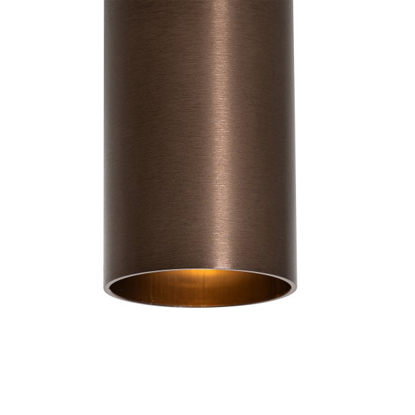 Zylinderförmige Deckenleuchte aus Metall