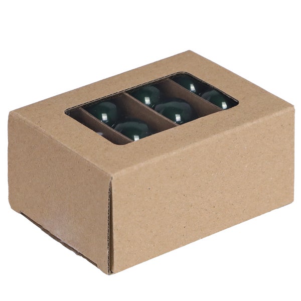 Dekokugeln aus Glas in Kartonverpackung