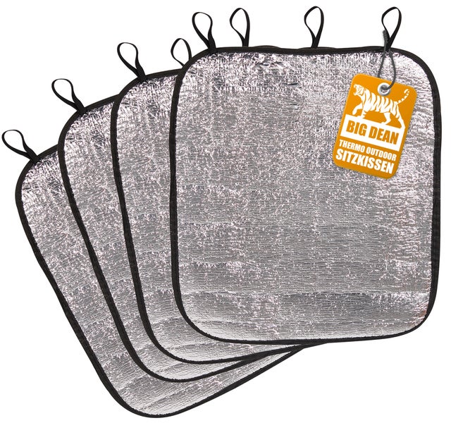 Vier Big Dean Thermo Outdoor Sitzkissen