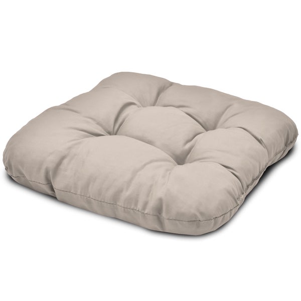 Beautissu Lisa Stuhlkissen 40x40x8cm Taupe (4tlg)