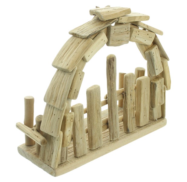 Dekorative Holzbrücke für den Innenbereich