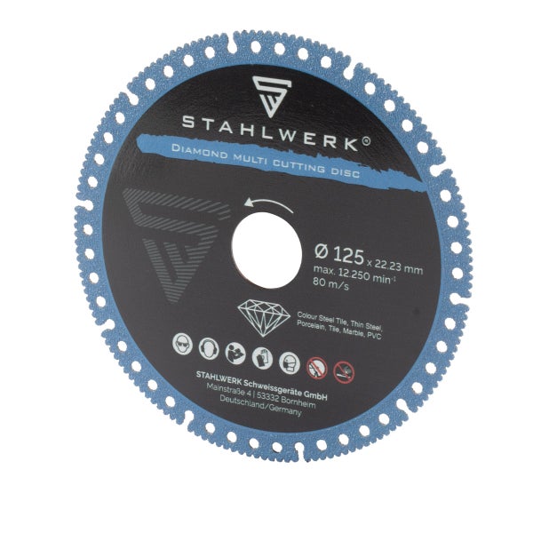2er Set Diamant Multi Trennscheibe 125 x 22,23 mm blau (2x 6295)