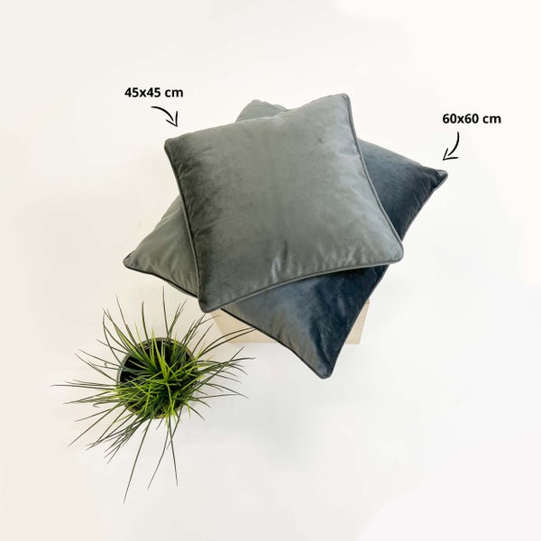 Finn Dekokissen - Unifarben 60x60 cm, Grau