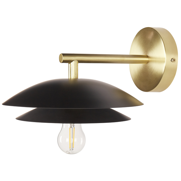 Wandlampe LASOLO Metall Schwarz