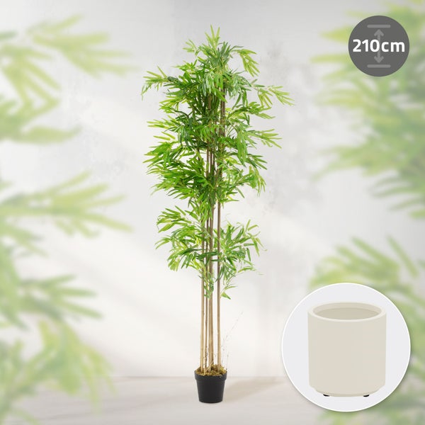 Bambus Kunstpflanze, circa 210 Zentimeter hoch