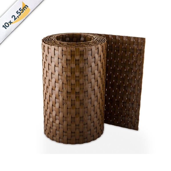 Balkonverkleidung Sichtschutzmatte aus Kunststoff, gerollt