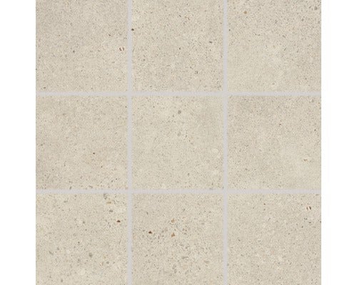 Neun Bodenfliesen aus Steinzeug mit gesprenkelter Oberfläche