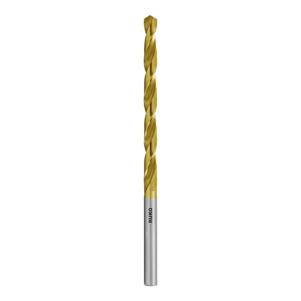 RUKO 5x Spiralbohrer DIN 340 Typ N HSS-G TiN Ø 10,5 mm - 203105T