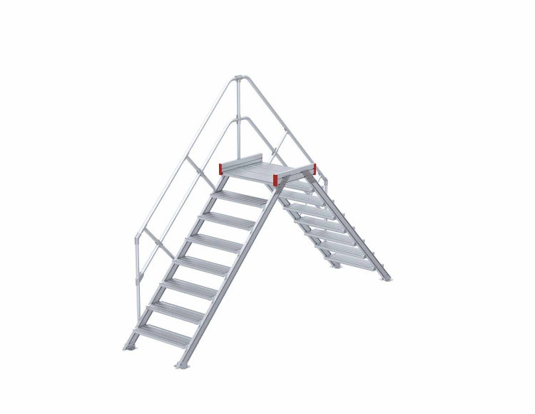 Aluminium Treppe mit Handlauf für Gerüst