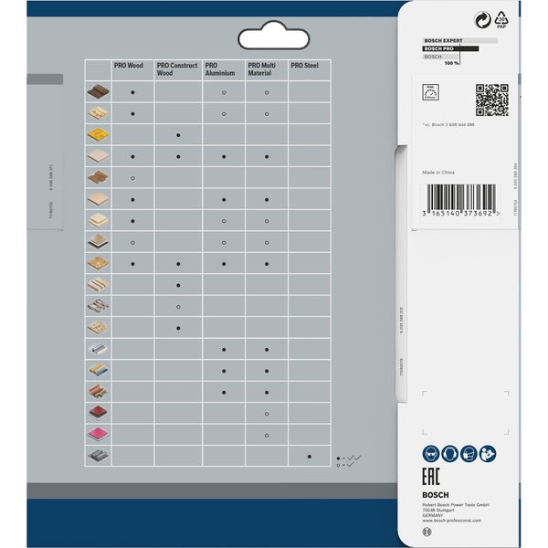 Bosch PRO Wood Kreissägeblatt 190 x 2,6 x 30 mm - 2608641187