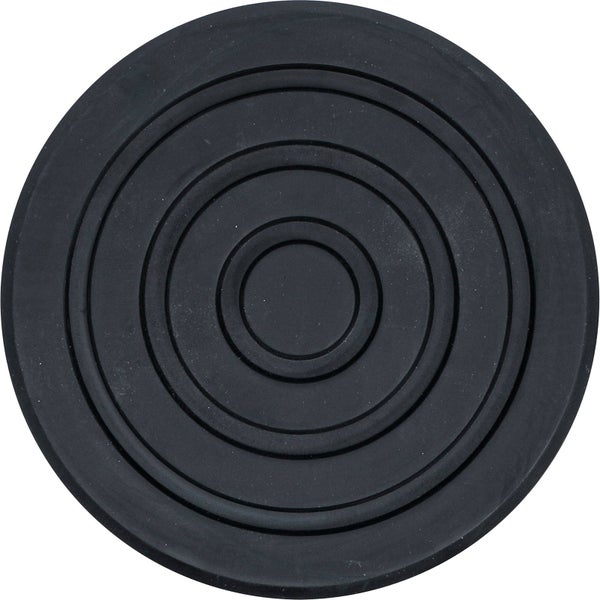 Gummifuß mit konzentrischen Rillen