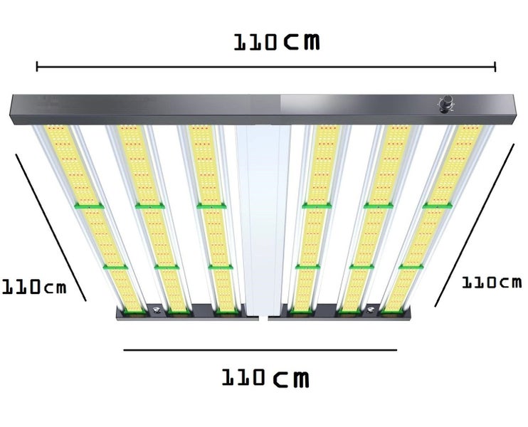JUNG Vollspektrum LED Wachstumslampe PB720 Vollspektrum LED Grow Lampe 720 Watt Dimmbar für Growbox Set, 1 St., Anzucht, Indoor, Farbwechsler, Kaltweiß, Warmweiß, Anzuchtlampe, Grow LED, für Pflanzen, Wachstumslicht, Cannabis Lampe