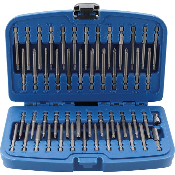 Bohrer-Bit-Set in blauem Aufbewahrungskoffer
