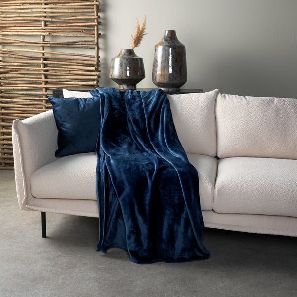 Wohndecke Charlie - Blau 200x220 cm