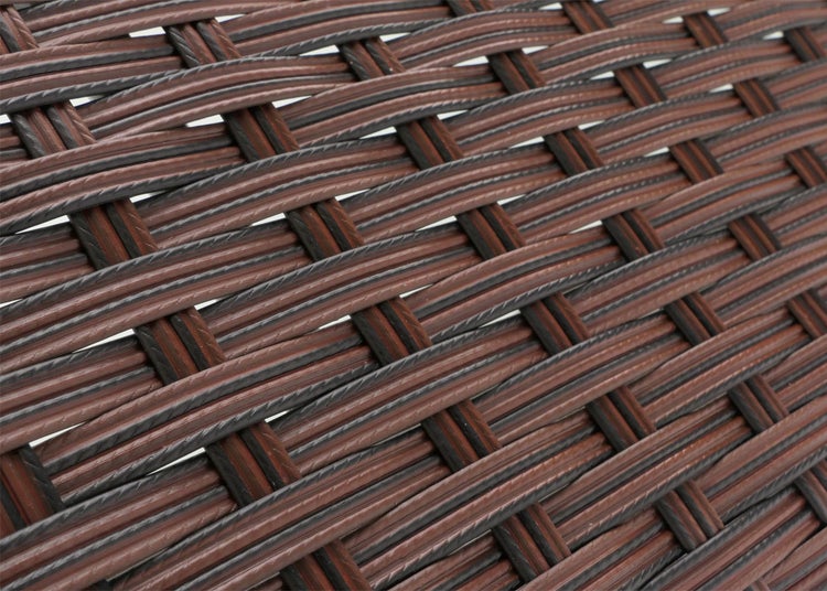 Detailansicht von geflochtenem Kunststoff
