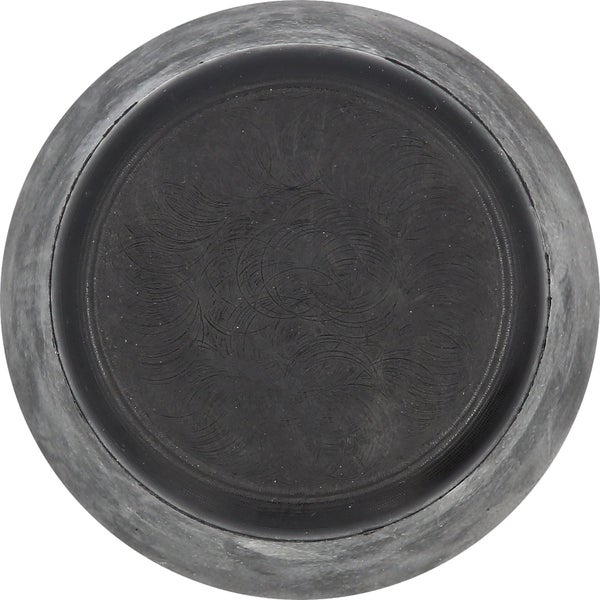 Schwarzer Gummistopfen von oben