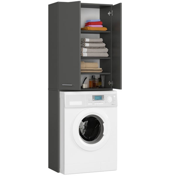 Waschmaschine mit Wandschrank für Waschküche oder Badezimmer