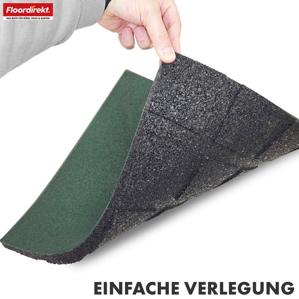 Gummigranulatmatte mit einfacher Verlegung