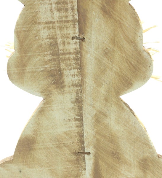 FRANK FLECHTWAREN | Hase Pflanztöpfchen, HOLZ, METALL, JUTE, BAST, 18 x 11 x 39