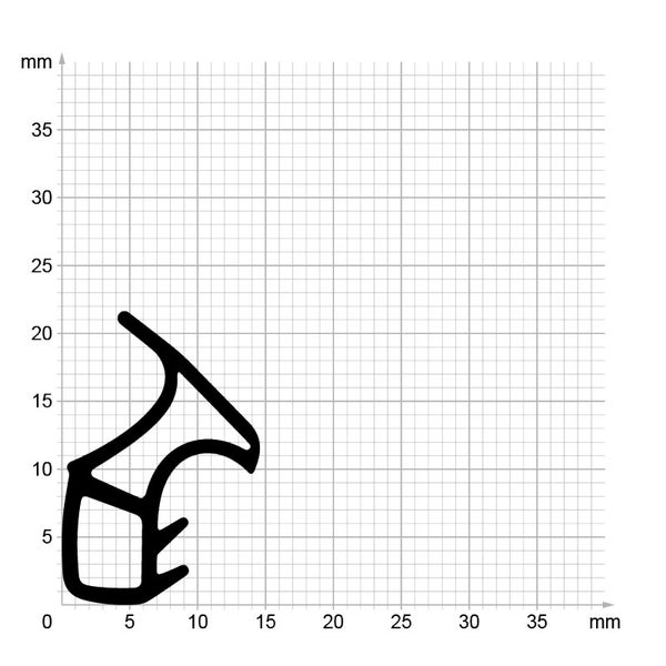 DIWARO. | Stahlzargendichtung SZ253 | grau | 5 Meter