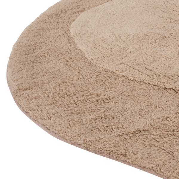 Runder Badematte mit weichem Flor für das Badezimmer