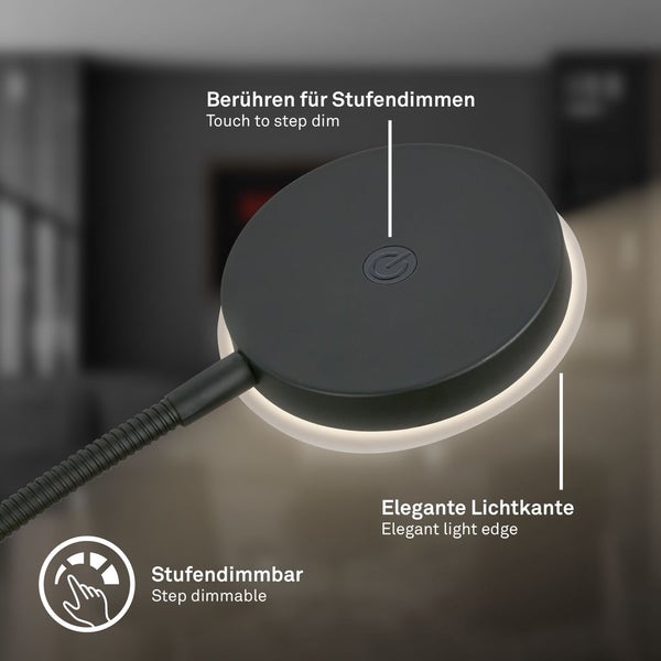 LED Stehlampe LED Stehleuchte Standleuchte Wohnzimmer Dimmbar Touch Leselampe
