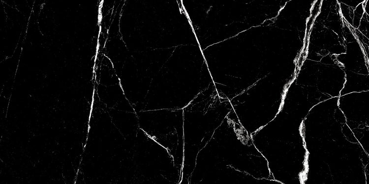 Dekorative schwarze Marmorplatte mit weißen Adern