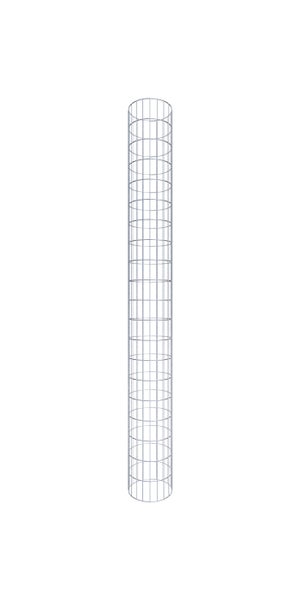 Gabionensäule Durchmesser 32 cm, MW 5 x 10 cm rund - Höhe: 2,00 m