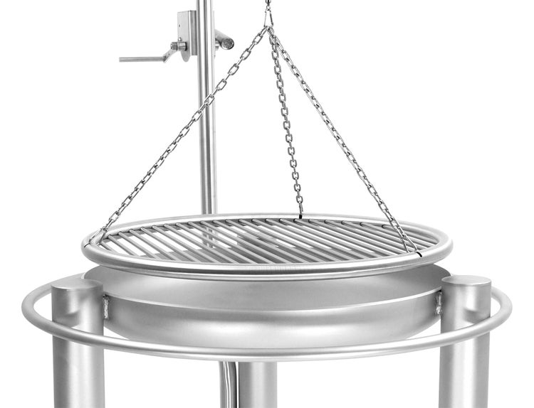 Libatherm hoher Edelstahl-Schwenkgrill 60 cm Grillgalgen und Feuerschale
