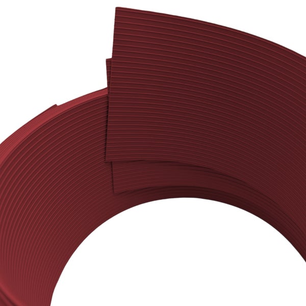 Nahaufnahme einer geriffelten Dichtungsbahn