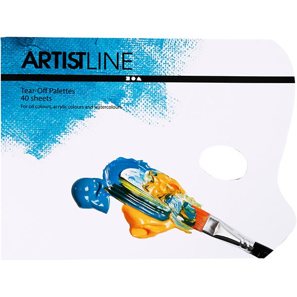 Artistline Abreißpaletten mit 40 Blatt für Ölfarben, Acrylfarben und Wasserfarben