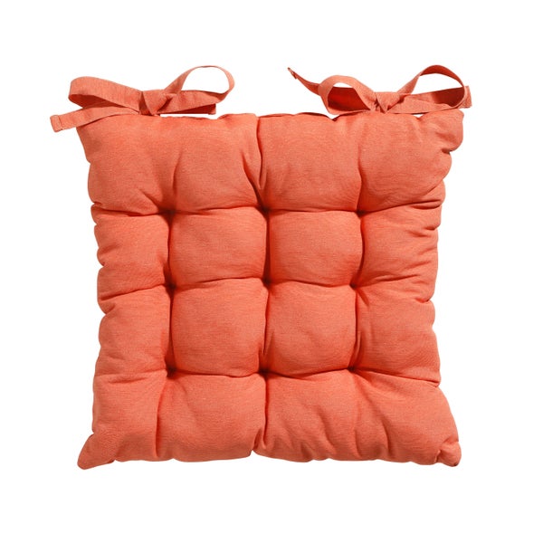Sitzkissen Tuscany Panama Flame Orange - Ca. 46x46 cm - 4er-Set