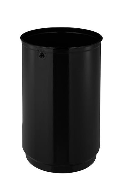 PROREGAL Stilvoller Offener Abfallsammler Aus Gebürstetem Edelstahl 60 Liter HxØ 68,5 x 40,5 cm Silber