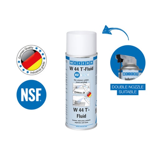 WEICON W 44 T®-Fluid | Schmier- und Multifunktionsöl für den Lebensmittelbereich NSF H1 | 400 ml | beige