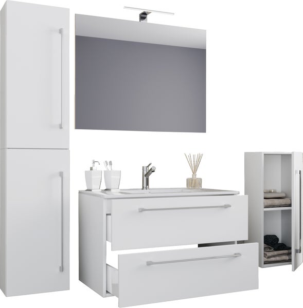 5-tlg. Waschplatz Waschtisch Badinos Schublade SP
