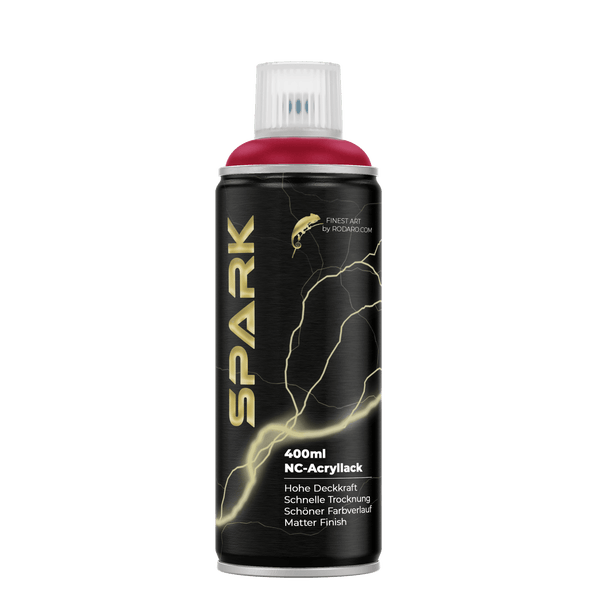 SPARK Sprühfarbe 400ml Matte Farbe Kirschrot