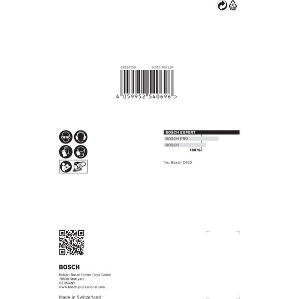 Bosch 10x Expert M480 Schleifnetz für Multischleifer 100 x 150 mm G 320 - 2608900732