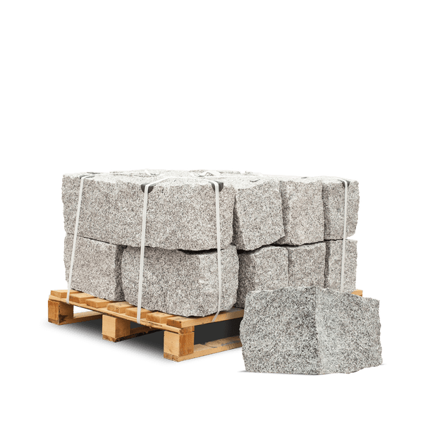 Galamio Granit Mauersteine 40*25*25 » gebrochen « 1000kg Palette