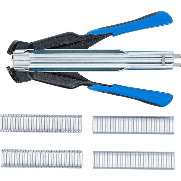 Drahtklammernzange mit Drahtklammern