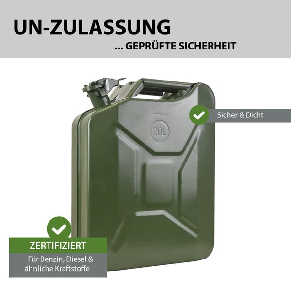 Kraftstoffkanister mit 20 Liter Fassungsvermögen