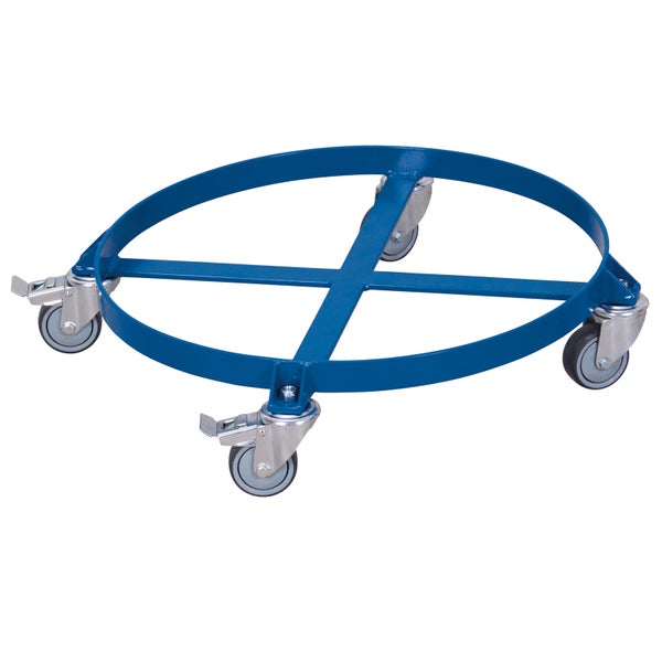 Fassroller aus Stahl mit vier Rollen