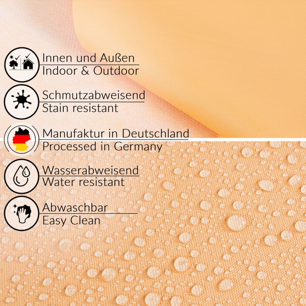 Symbole für Innen- und Außenbereich, schmutzabweisend, hergestellt in Deutschland, wasserabweisend und leicht zu reinigen