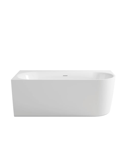 Calmwaters Vorwand-Badewanne 160x75 cm Komplettset Seamless Comfort, fugenloses Design vormontiert mit Schürze & Ablaufgarnitur, rechte Ausführung, Made in EU, Acryl, 02SL6223