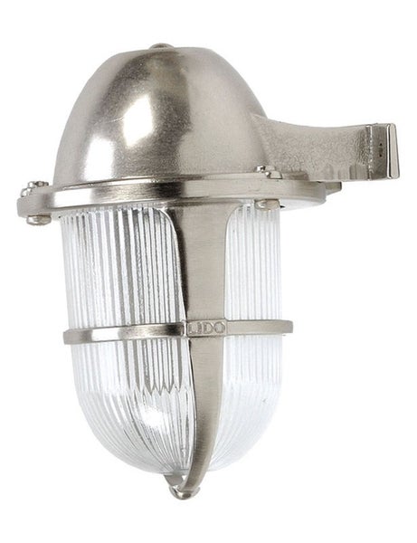 Wandleuchte aus Metall und Glas für den Außenbereich