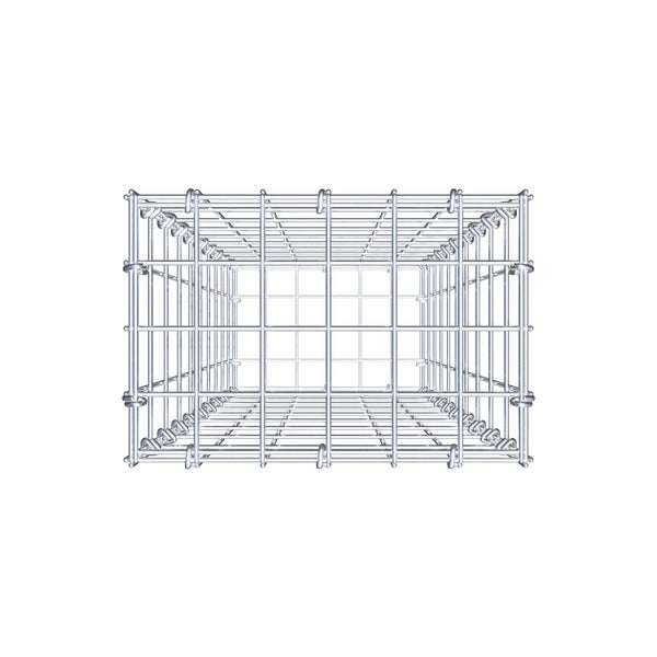 Gabione 100 cm x 30 cm x 20 cm (L x H x T), Maschenweite 5 cm x 10 cm, C-Ring