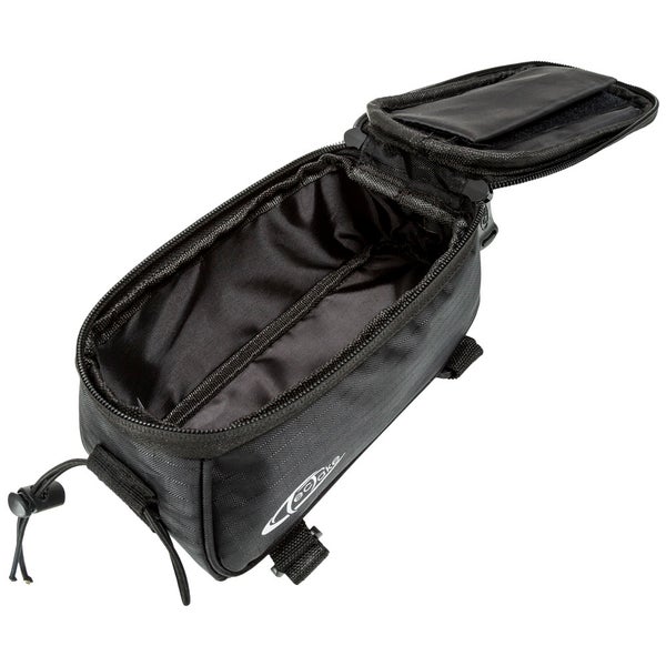 Offene Fahrradrahmentasche zur Aufbewahrung von Gegenständen während der Fahrt